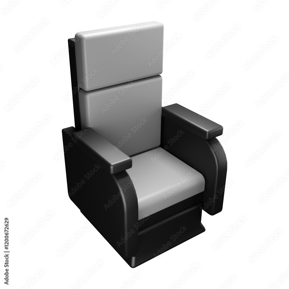 3d illustration of cinema seat 3d illustration of cinema seat