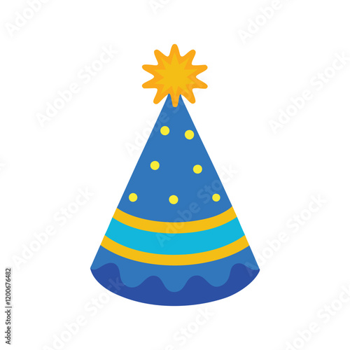 Happy birthday Hat isolated, Birthday Hat vector illustration, Hat clipart Design
