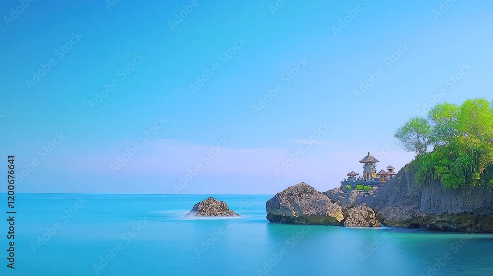 Fototapeta premium Serene Ocean Coastline
