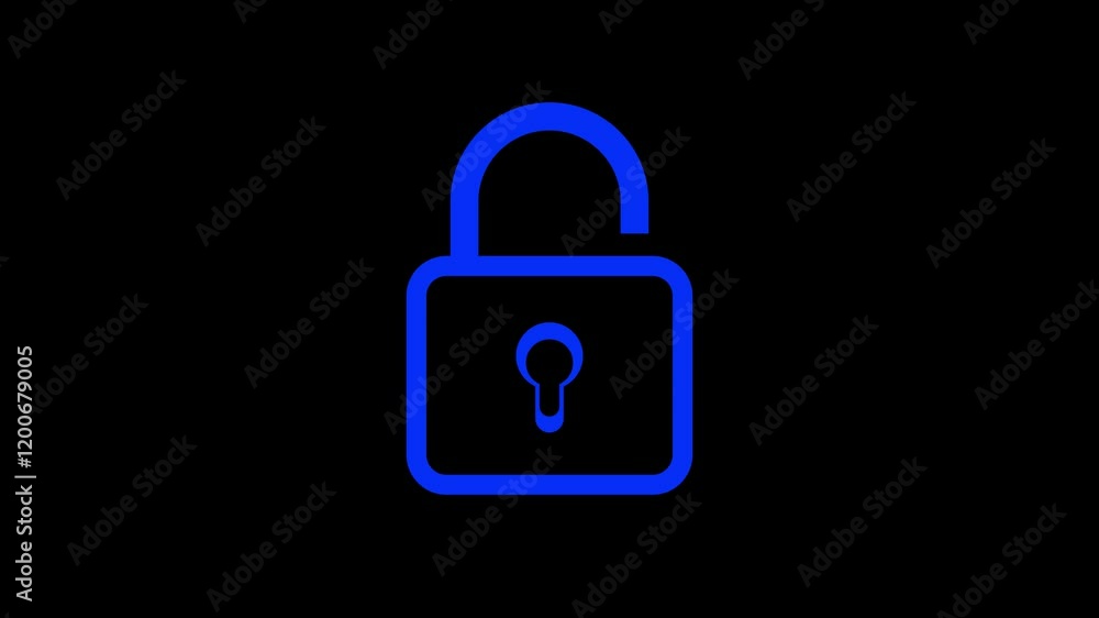 lock icon animated, lock and unlock concept lock icon animated, lock and unlock concept