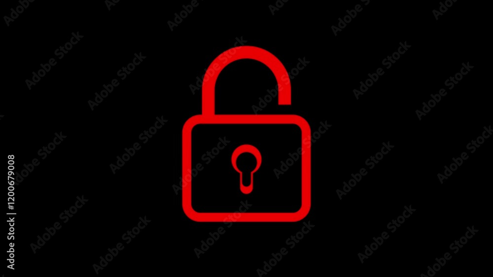 lock icon animated, lock and unlock concept lock icon animated, lock and unlock concept