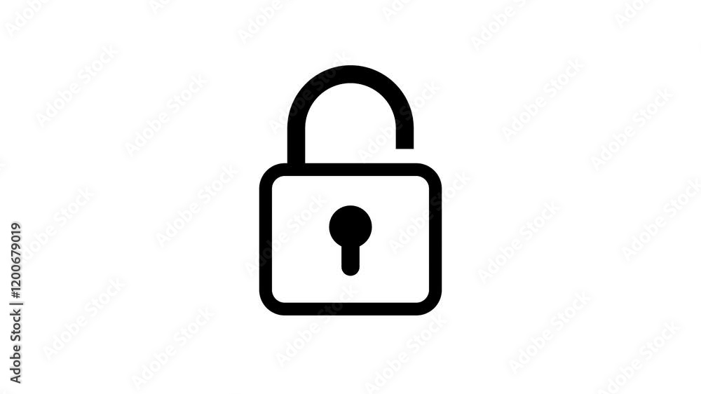 lock icon animated, lock and unlock concept lock icon animated, lock and unlock concept