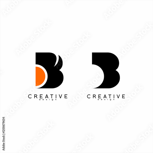 Initial 5B or B5 logo design with a unique concept.