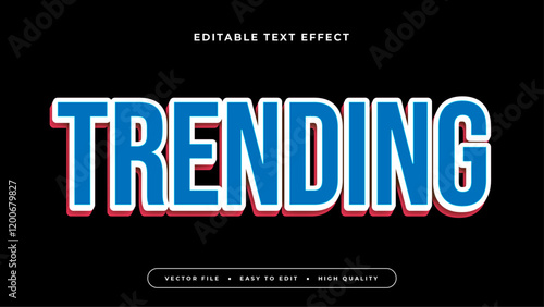 trending gradient text effect editable modern typography vector