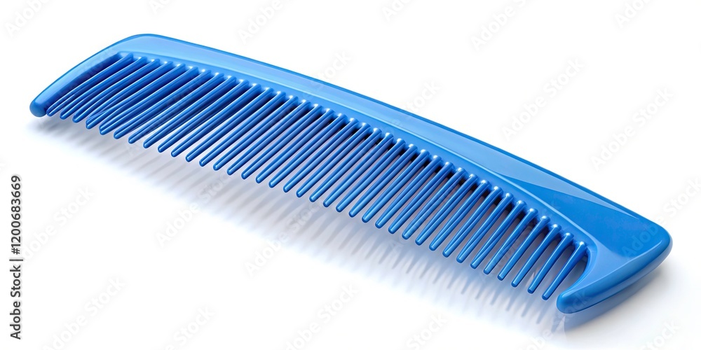 Blue Comb Silhouette Isolated on White Background - Perfect for Hair Care, Accessories, and Beauty Themes Blue Comb Silhouette Isolated on White Background - Perfect for Hair Care, Accessories, and Beauty Themes