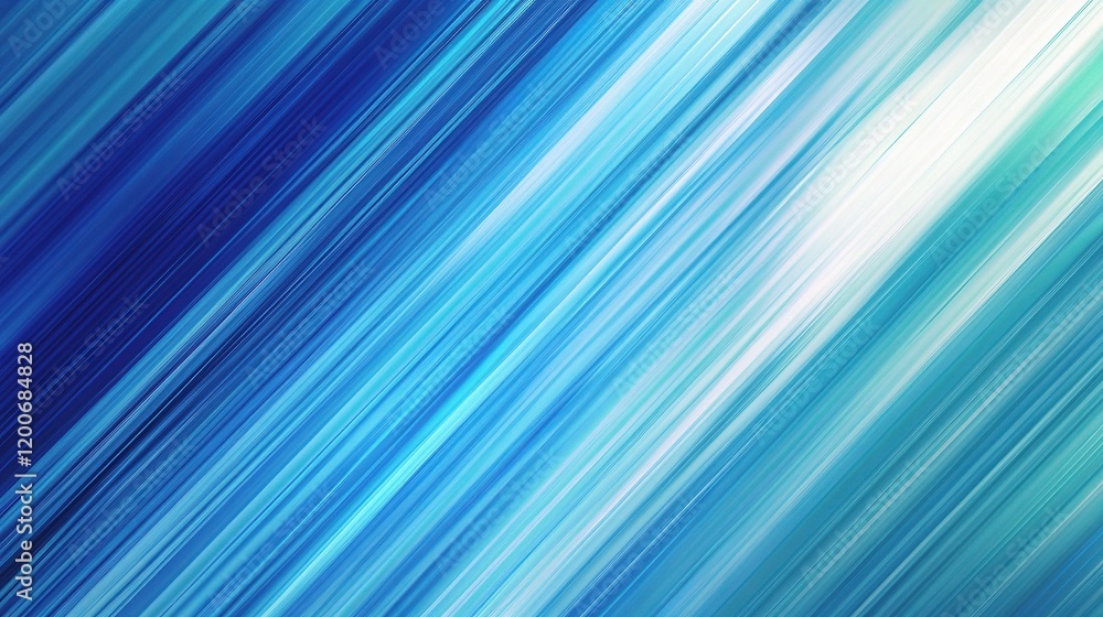 Abstract Blue and Green Gradient Background with Blurred Lines