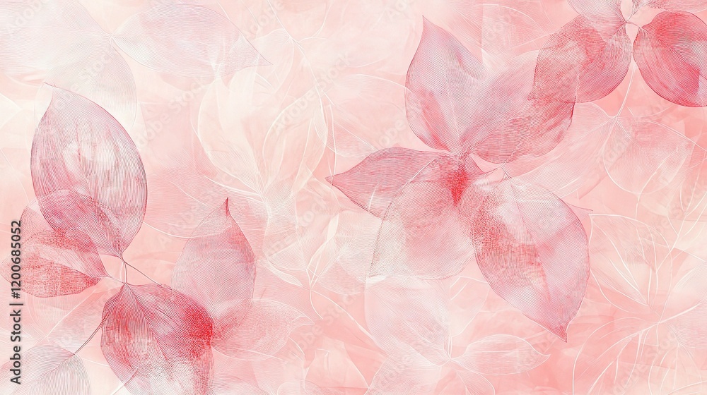 Fototapeta premium Delicate Abstract Floral Pattern in Pastel Tones for Elegance