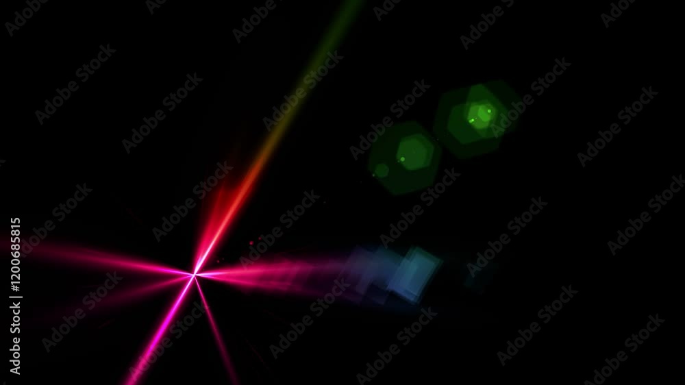 custom made wallpaper toronto digitalmulticolor flare light beam with smoke and dust particle and plexus effect abstract background. 4K 3D abstract light motion titles cinematic background.