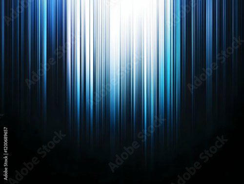 Abstract Blue Vertical Line...