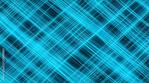 Abstract Blue Intertwined L...