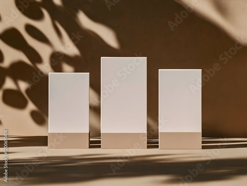 Three Blank Rectangular Pod...