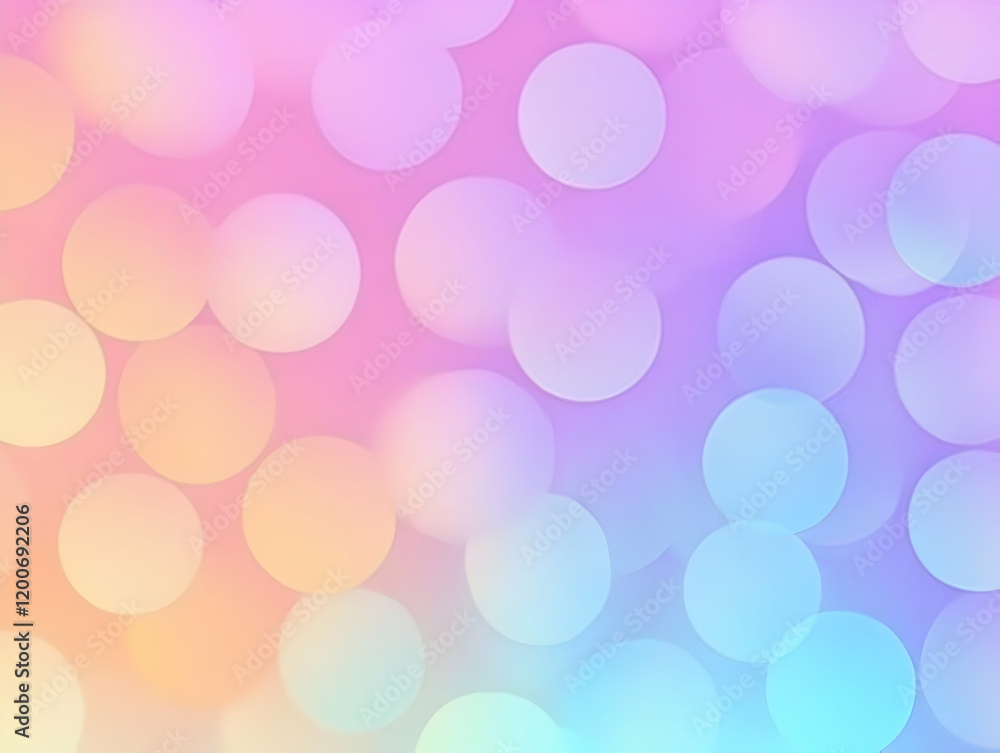 Abstract background with colorful bokeh lights effect and soft pastel gradient colors create a dreamy, ethereal mood Abstract background with colorful bokeh lights effect and soft pastel gradient colors create a dreamy, ethereal mood