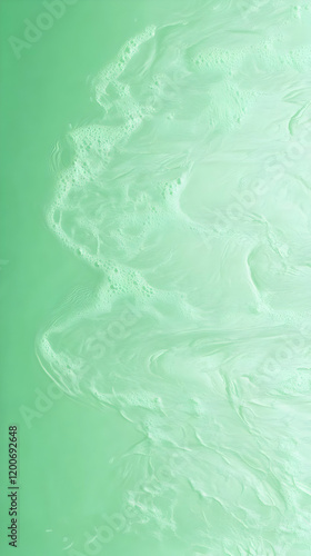 Abstract Mint Green Liquid ...