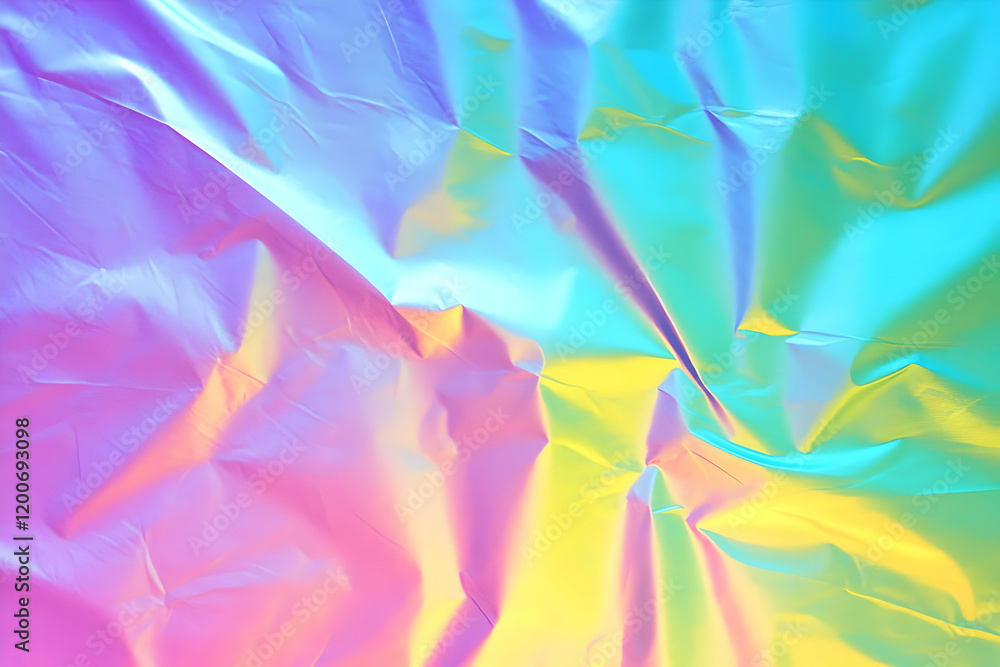 Iridescent Holographic Abstract Background Creates a Colorful and Vibrant Design with Texture and Shine. Iridescent Holographic Abstract Background Creates a Colorful and Vibrant Design with Texture and Shine.