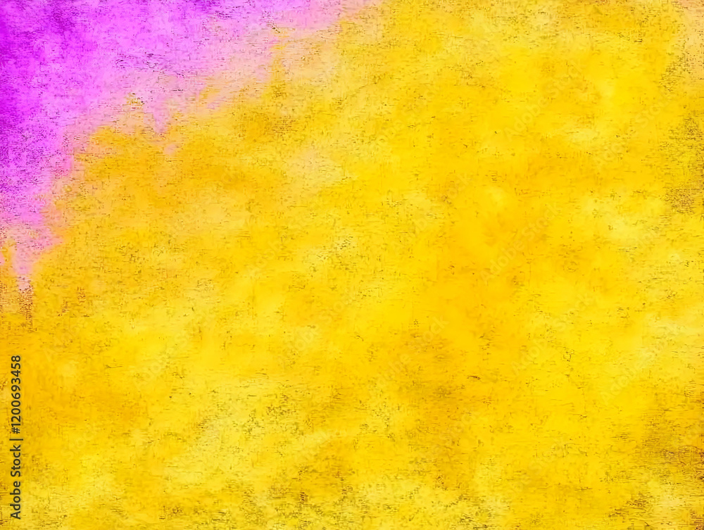Abstract Yellow and Purple Background Creates a Vibrant and Textured Design with Soft Blending