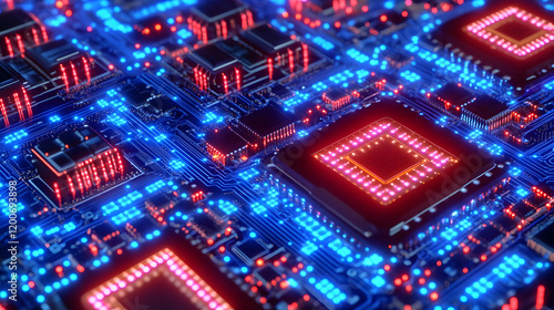 3D Rendered Circuit Board S...