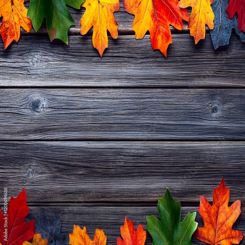Autumn Leaves Border Frame ...