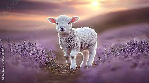 Adorable Lamb Walks Through...
