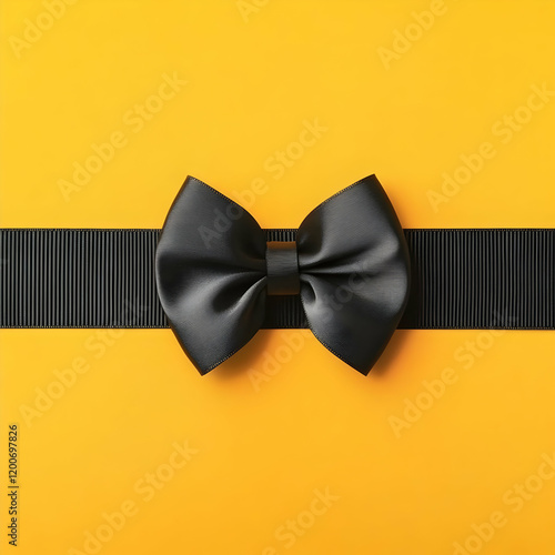 Black Ribbon Bow Elegantly ...