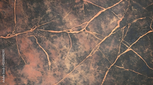 Dark Brown and Orange Crack...