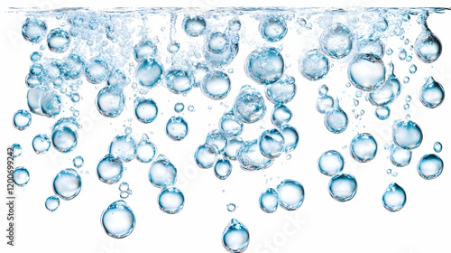 Clear Water Bubbles Rise Up...