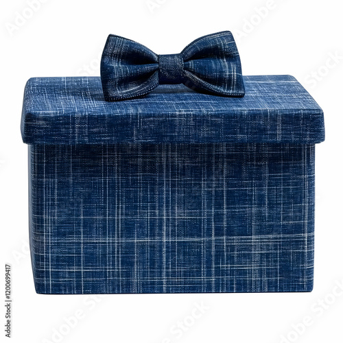 Dark Blue Gift Box Decorate...