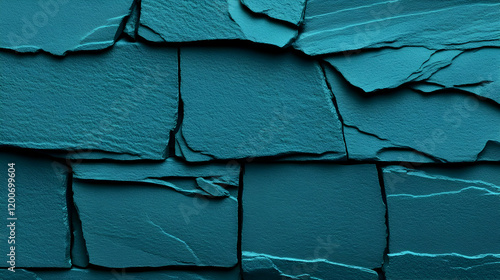 Close-up of textured turquo...