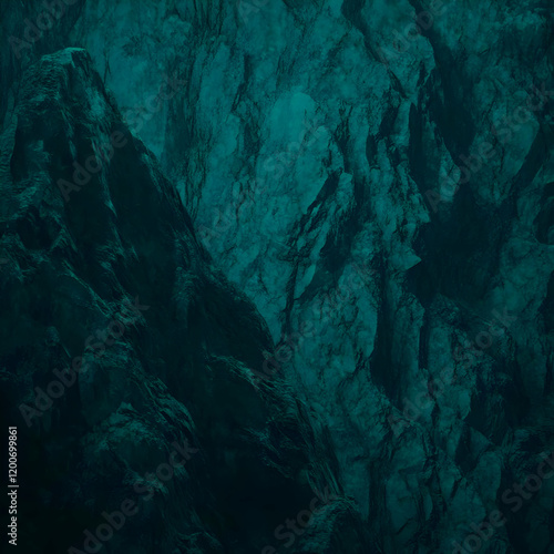 Dark Green Rock Formation C...