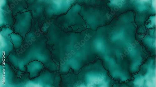 Abstract Emerald Green Alco...