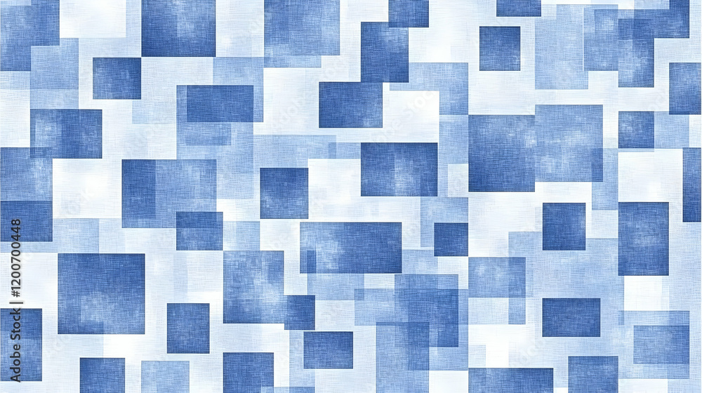 Blue Textured Square Background forms an Abstract Pattern with Geometric shapes. Blue Textured Square Background forms an Abstract Pattern with Geometric shapes.