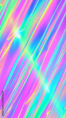 Iridescent Diagonal Lines A...