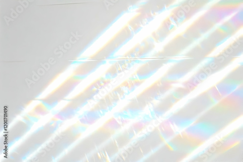 Iridescent Light Beams Illu...