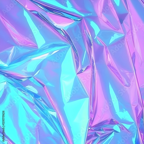 Iridescent holographic crum...