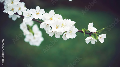 White Flowers Bloom Beautif...
