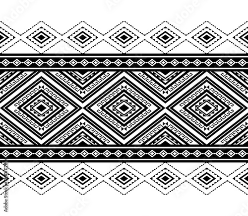 Geometric ethnic oriental seamless pattern traditional Design for background, carpet, wallpaper, clothing, wrapping, Batik, fabric, Vector, illustration, embroidery style, Sadu