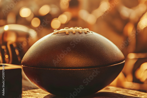 Close-up of a brown leather...