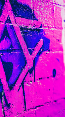 Vibrant Purple and Blue Gra...