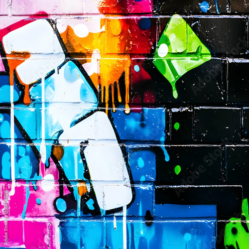 Vibrant Graffiti Art Splash...