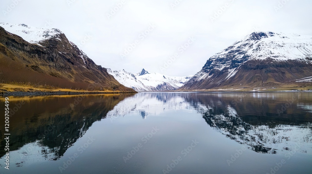Serene Mountain Lake Reflection Serene Mountain Lake Reflection