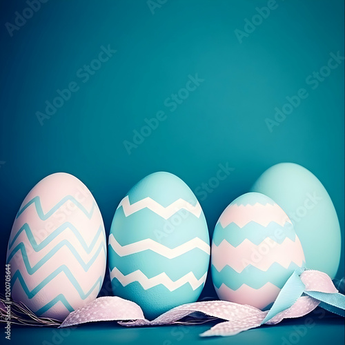 Pastel Chevron Easter Eggs ...