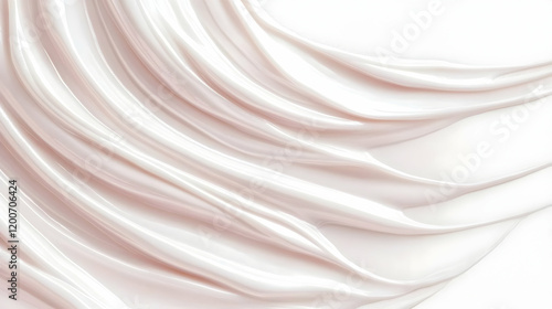 Creamy white cosmetic textu...