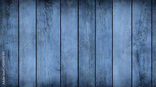 Blue Painted Wood Planks Ba...
