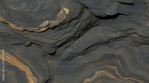 Dark Gray Rock Formation Sh...