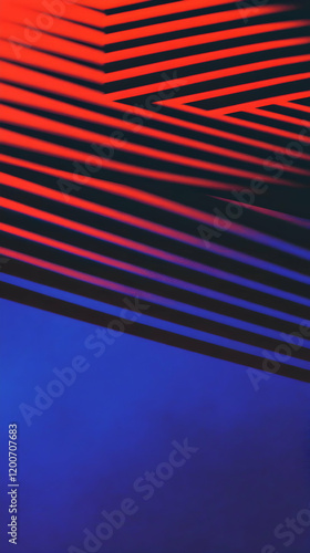 Abstract Red and Blue Diago...