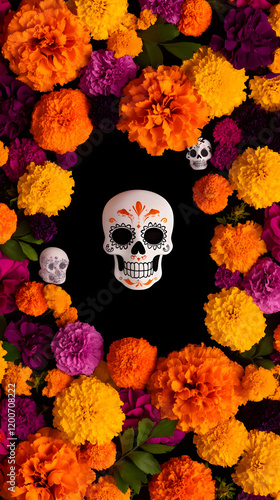 Decorative Skull Surrounded...