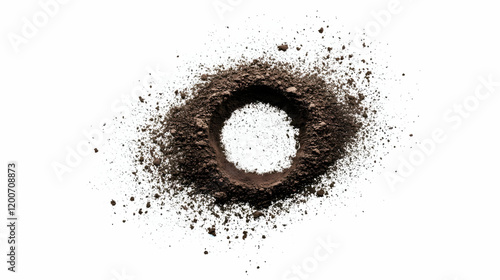 Brown Powder Forms a Circle...