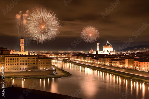 Fireworks Explode Over the ...