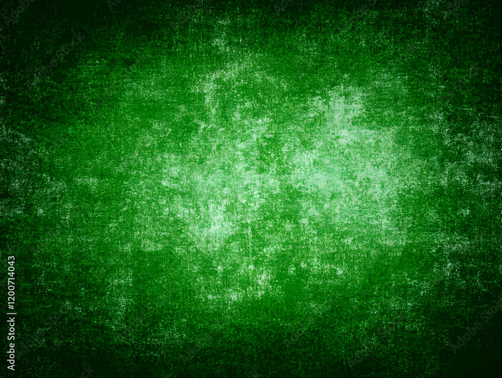 Fototapeta premium Dark Green Grunge Background Texture Shows Rough Surface And Vignette