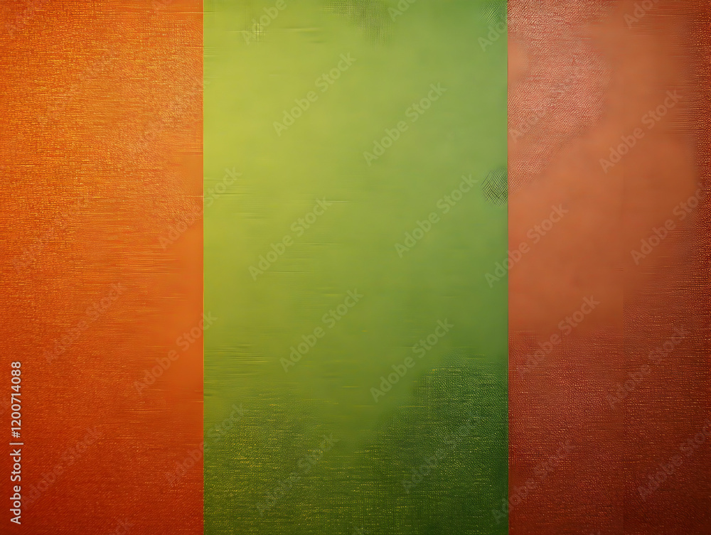 Abstract Background with Green Center and Orange Sides Creates a Vibrant Visual Contrast Abstract Background with Green Center and Orange Sides Creates a Vibrant Visual Contrast