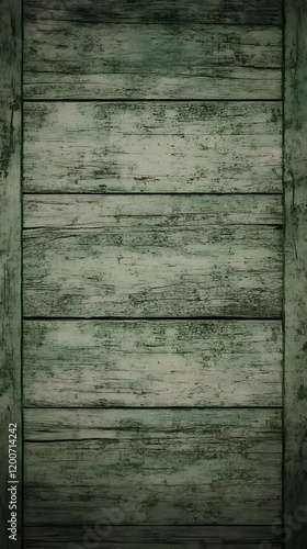 Dark Green Weathered Wood T...